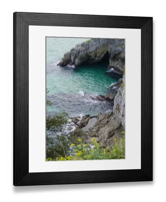 Framed Print : Cantabria. Landscape from Faro del Caballo on Mount Buciero. Santona. Spain Framed Print : Cantabria. Landscape from Faro del Caballo on Mount Buciero. Santona. Spain
