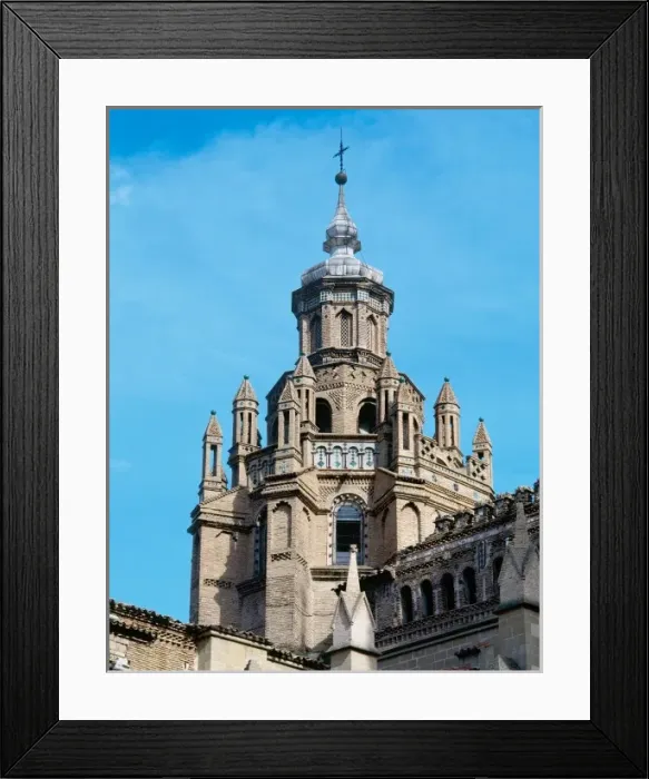 Framed Print : Mudejar style. Spain. Cathedral of Tarazona. Begun around 1235 on the remains of a Roman temple