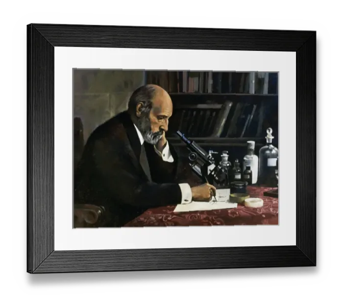 Framed Print : Santiago Ramon and Cajal (1852-1934) Spanish histologist, physician and pathologist