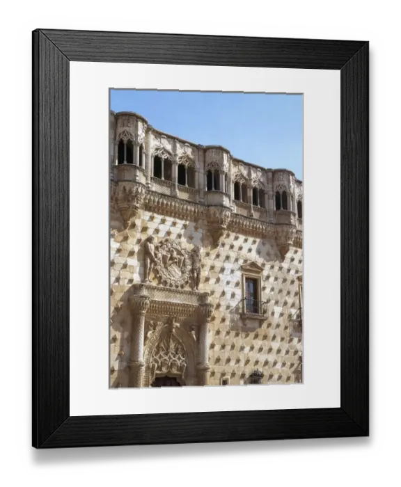 Framed Print : Guadalajara. The Infantado Palace built in the late fifteenth century by order of