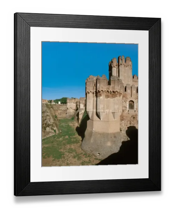 Framed Print : Coca castle. Initiated in 1453 by order of Don Alonso de Fonseca, archbishop of Seville