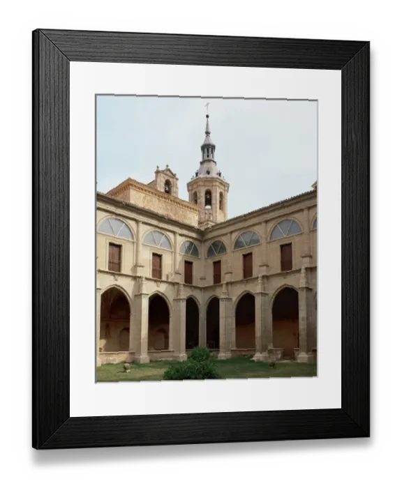 Framed Print : Yuso Monastery. Cloister. Partial view. San Millan de la Cogolla. La rioja. Spain Framed Print : Yuso Monastery. Cloister. Partial view. San Millan de la Cogolla. La rioja. Spain