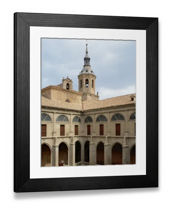 Framed Print : Yuso Monastery. Cloister. Partial view. San Millan de la Cogolla. La rioja. Spain Framed Print : Yuso Monastery. Cloister. Partial view. San Millan de la Cogolla. La rioja. Spain