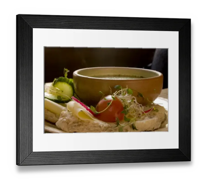 Framed Print : Bowl of soup in Gamlastan sweden Framed Print : Bowl of soup in Gamlastan sweden