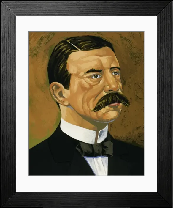Framed Print : Andree, Salomon August (1854-1897). Swedish explorer