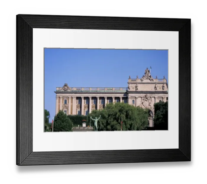 Framed Print : Sweden, Stockholm. Parliament Building Framed Print : Sweden, Stockholm. Parliament Building