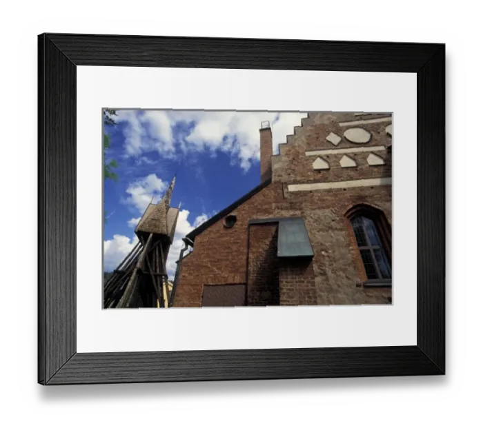 Framed Print : Sweden, Soderkoping. Town church