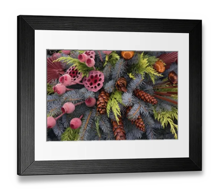 Framed Print : Dried flower arrangement on grave site, Appenzeller, Switzerland Framed Print : Dried flower arrangement on grave site, Appenzeller, Switzerland