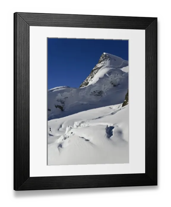 Framed Print : Glacier high in the Alps from Klein Matterhorn, near Zermatt, Switzerland Framed Print : Glacier high in the Alps from Klein Matterhorn, near Zermatt, Switzerland