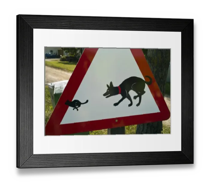 Framed Print : Road sign, Basel-Land, Swizterland Framed Print : Road sign, Basel-Land, Swizterland