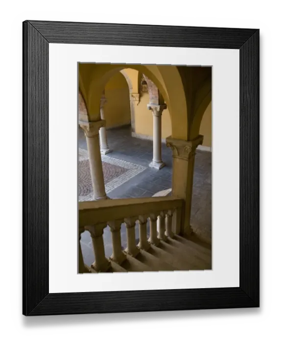 Framed Print : Internal court and stairway of Municipio (city hall) Bellinzona, Tucino, Switzerland Framed Print : Internal court and stairway of Municipio (city hall) Bellinzona, Tucino, Switzerland