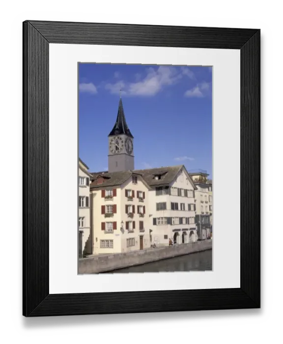 Framed Print : Europe, Switzerland, Zurich. Fraumunster Framed Print : Europe, Switzerland, Zurich. Fraumunster