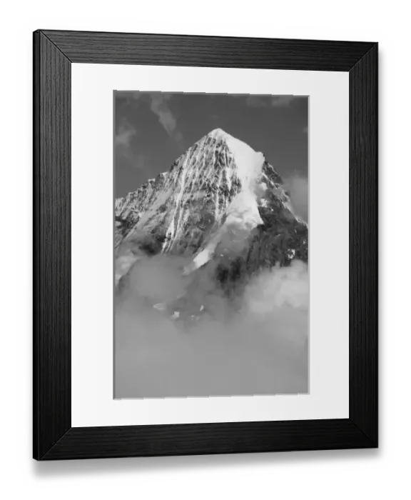 Framed Print : Summit of the Monch, 4, 107 metres (13, 474 feet) from West, Bernese Alps, Switzerland Framed Print : Summit of the Monch, 4, 107 metres (13, 474 feet) from West, Bernese Alps, Switzerland