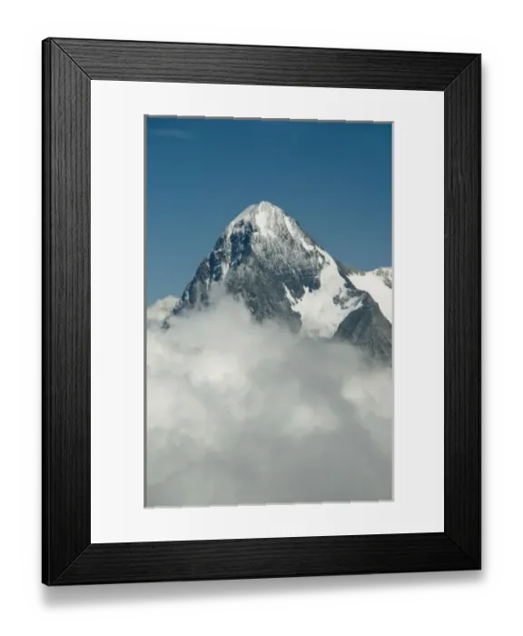 Framed Print : Eiger (3970 m) rising above clouds from Schilthorn, Bernese Alps, Switzerland Framed Print : Eiger (3970 m) rising above clouds from Schilthorn, Bernese Alps, Switzerland
