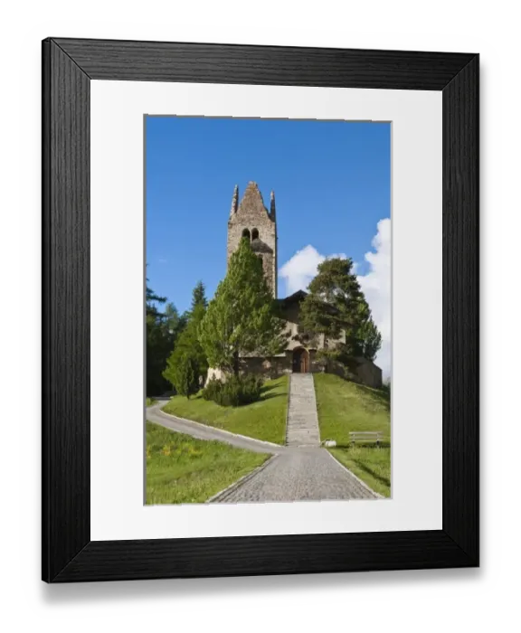 Framed Print : Celerina, Switzerland. Kirche San Gian church Framed Print : Celerina, Switzerland. Kirche San Gian church