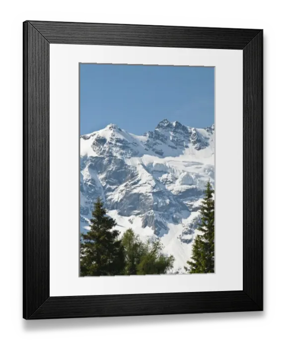 Framed Print : Jungfrau Region, Switzerland. Jungfrau massif from Murren Framed Print : Jungfrau Region, Switzerland. Jungfrau massif from Murren