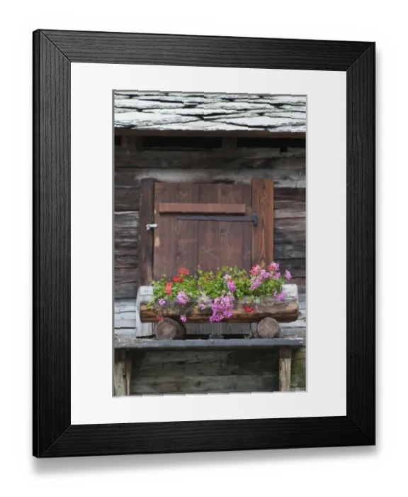 Framed Print : Zermatt, Switzerland. Historic district of Zermatt with old houses Framed Print : Zermatt, Switzerland. Historic district of Zermatt with old houses