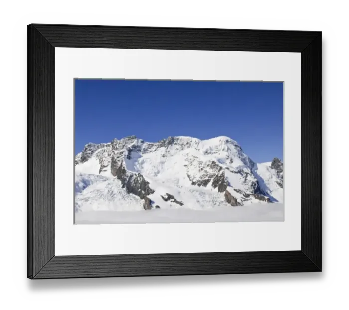 Framed Print : Gornergrat Peak, Switzerland. Monte Rosa Massif from Gronergrat