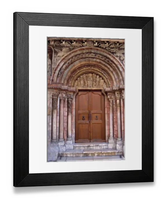 Framed Print : Europe, Switzerland, St. Ursanne. The ornate door to the Collegiate Church was begun Framed Print : Europe, Switzerland, St. Ursanne. The ornate door to the Collegiate Church was begun