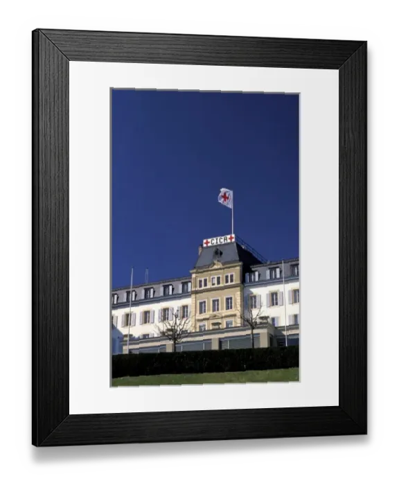 Framed Print : Switzerland, Geneva. International Red Cross building