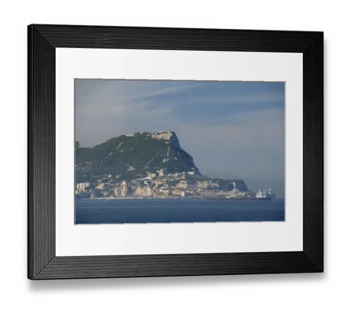 Framed Print : United Kingdom, Iberian Peninsula, Rock of Gibraltar (aka Jabal al Tariq). Monolithic Framed Print : United Kingdom, Iberian Peninsula, Rock of Gibraltar (aka Jabal al Tariq). Monolithic