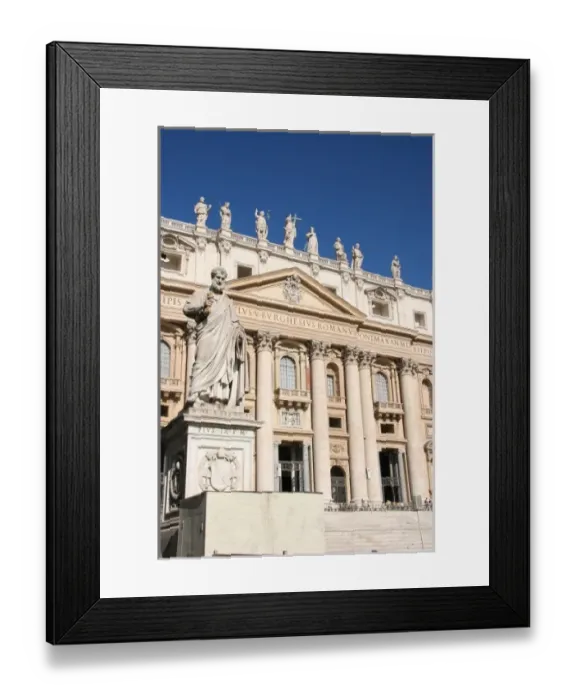 Framed Print : Vatican City, facade of The Papal Basilica of Saint Peter Framed Print : Vatican City, facade of The Papal Basilica of Saint Peter