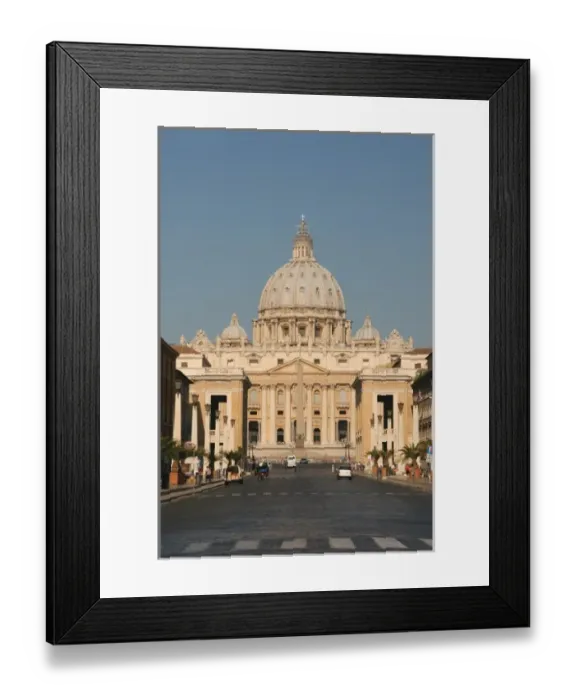 Framed Print : Vatican City State. Viev of the Papal Basilica of Saint Peter (St. Peters Basilica) Framed Print : Vatican City State. Viev of the Papal Basilica of Saint Peter (St. Peters Basilica)