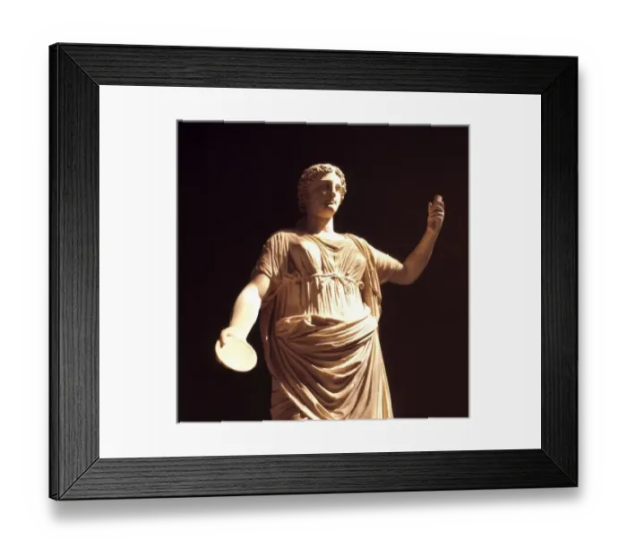 Framed Print : Vatican City. Sunlight accentuates the folds of this statues gown in the Braccio Nuovo Framed Print : Vatican City. Sunlight accentuates the folds of this statues gown in the Braccio Nuovo