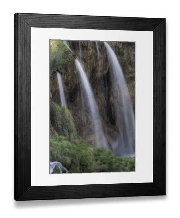 Framed Print : Waterfall, Plitvice Lakes National Park and UNESCO World Heritage cite, Croatia
