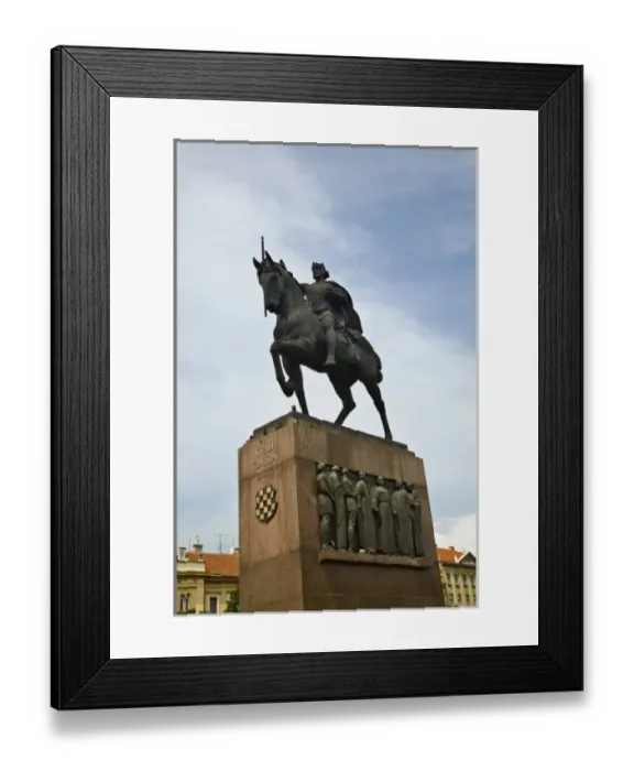 Framed Print : Statue of King Kralja Tomislava, Zagreb, Croatia Framed Print : Statue of King Kralja Tomislava, Zagreb, Croatia