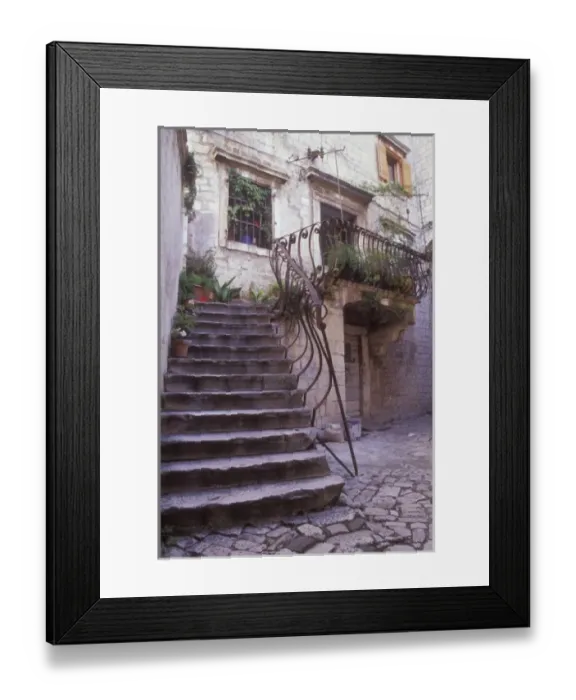 Framed Print : Trogir residents enjoy an old town area that has been around for hundreds of years Framed Print : Trogir residents enjoy an old town area that has been around for hundreds of years