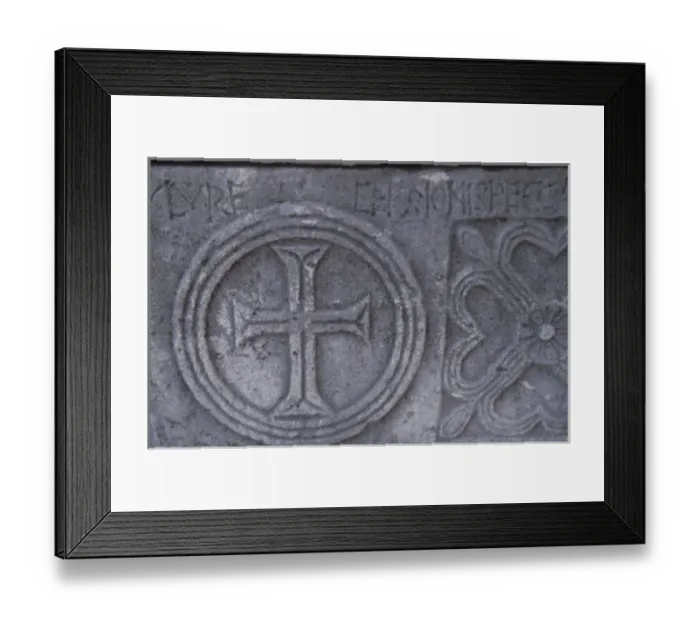 Framed Print : Sarcophagus detail. Near Cathedral of St. Dominus. Diocletians Palace. Split Croatia