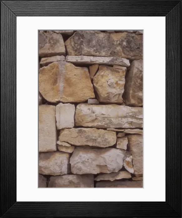Framed Print : Rock Wall Detail. Vis Island. Croatia Framed Print : Rock Wall Detail. Vis Island. Croatia