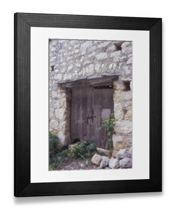 Framed Print : Wooden doors add to the ancient character found in many dwellings in Vis Town, Vis Island Framed Print : Wooden doors add to the ancient character found in many dwellings in Vis Town, Vis Island
