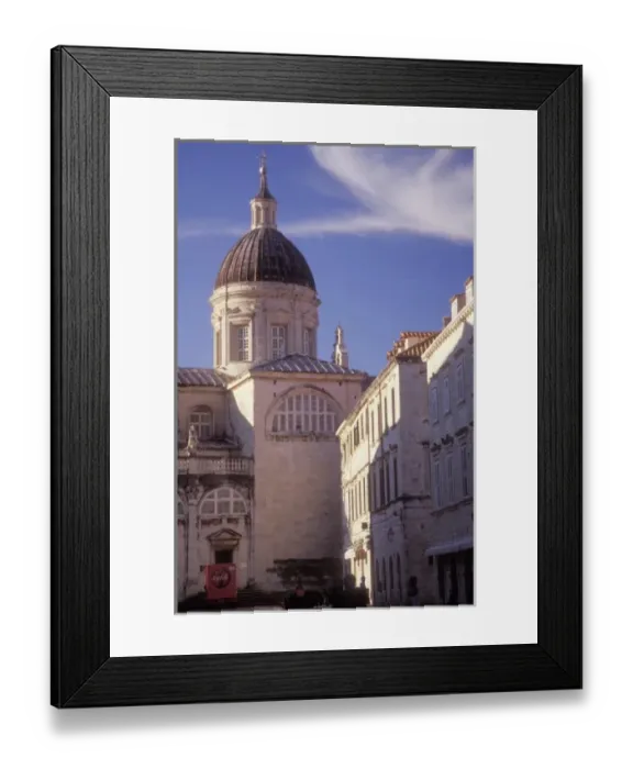 Framed Print : Dome of the Cathedral of the Assumption of the Virgin. Old Town Dubrovnik. Croatia Framed Print : Dome of the Cathedral of the Assumption of the Virgin. Old Town Dubrovnik. Croatia