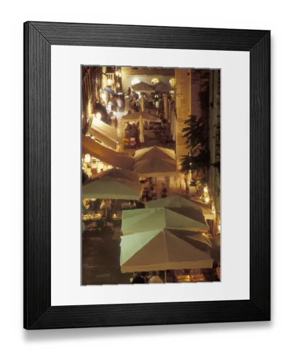 Framed Print : Night time usually means lots of restaurants spill out ino the streets of Old Town Dubrovnik Framed Print : Night time usually means lots of restaurants spill out ino the streets of Old Town Dubrovnik