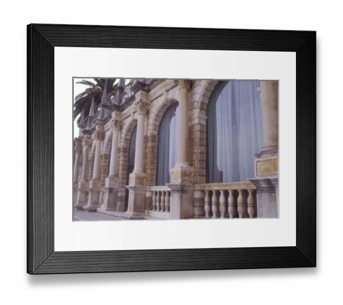 Framed Print : Hektorovic Mancsion facad. Hvar Town. Hvar Island. Croatia. NR