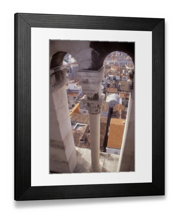 Framed Print : Looking out from the Bell tower at Diocletians Palace. Split, Croatia