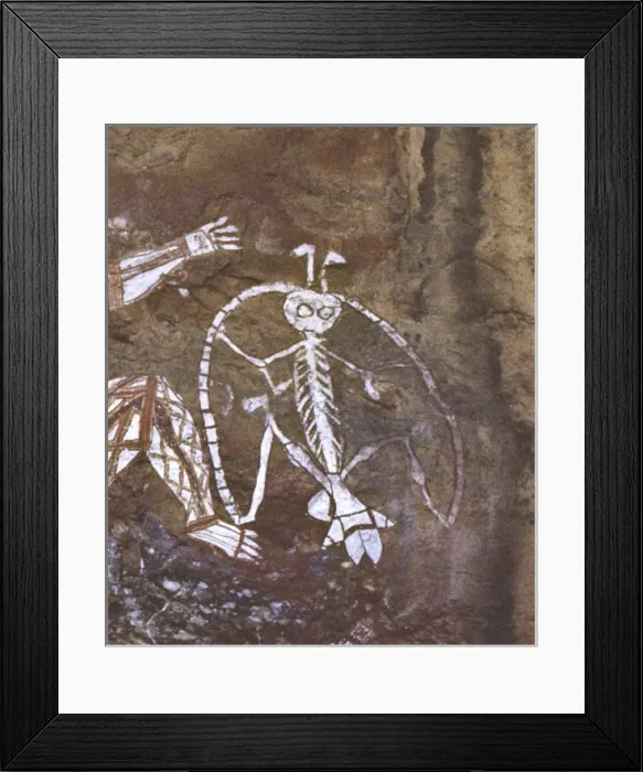 Framed Print : Northern Territory; Kakadu NP, Nourlangie Rock, Anbangbang Art Site. An aboriginal Framed Print : Northern Territory; Kakadu NP, Nourlangie Rock, Anbangbang Art Site. An aboriginal