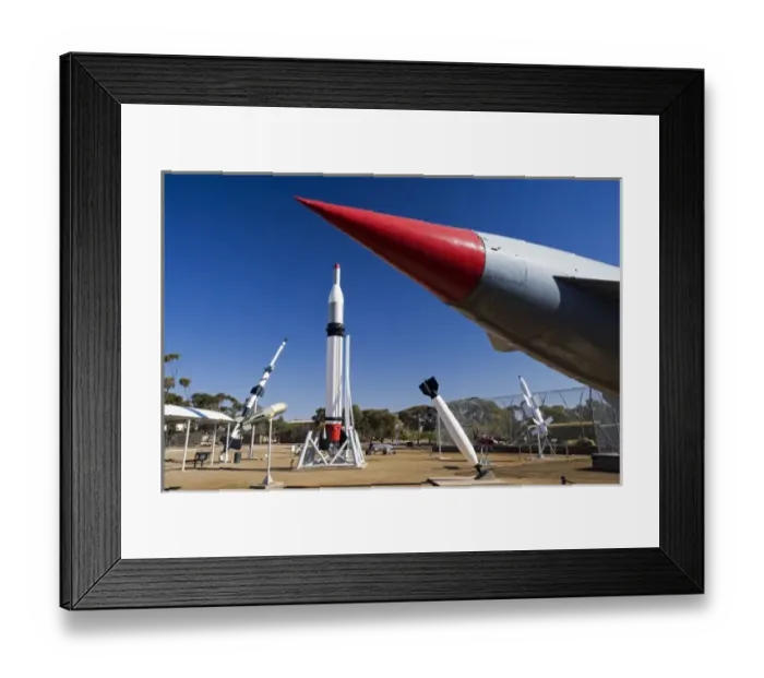 Framed Print : Blue Steel Rocket, Missile Park, Woomera, Outback, South Australia, Australia Framed Print : Blue Steel Rocket, Missile Park, Woomera, Outback, South Australia, Australia