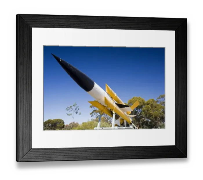 Framed Print : Rocket, Woomera, Outback, South Australia, Australia