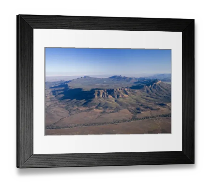 Framed Print : Wilpena Pound, Flinders Ranges, South Australia, Australia - aerial Framed Print : Wilpena Pound, Flinders Ranges, South Australia, Australia - aerial
