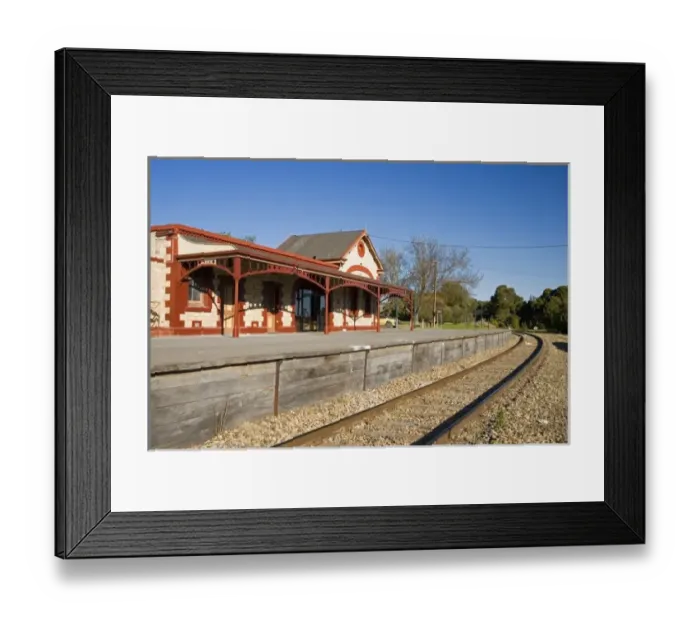 Framed Print : Old Tanunda Railway Station, Barossa Valley, South Australia, Australia