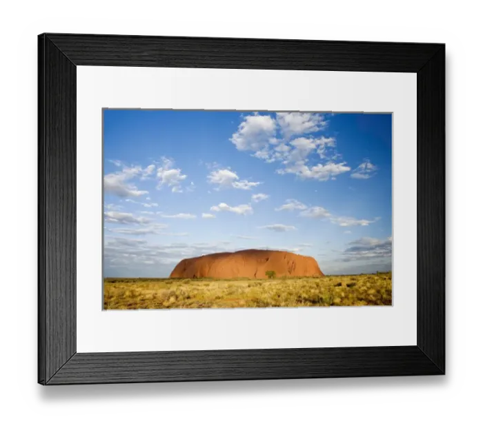 Framed Print : Uluru  /  Ayers Rock, Uluru - Kata Tjuta National Park, World Heritage Area, Northern Territory