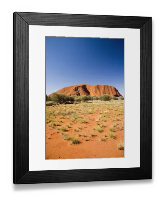 Framed Print : Uluru  /  Ayers Rock, Uluru - Kata Tjuta National Park, World Heritage Area, Northern Territory