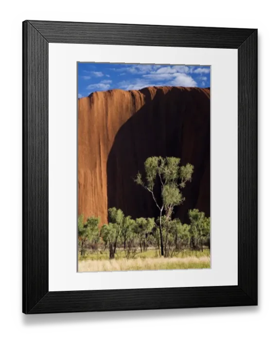Framed Print : Uluru  /  Ayers Rock, Uluru - Kata Tjuta National Park, World Heritage Area, Northern Territory
