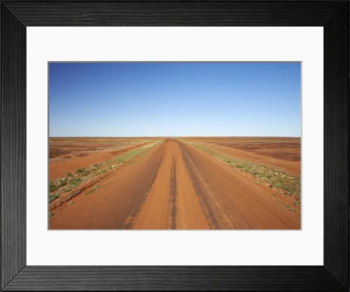 Framed Print : Outback Road, Sturt National Park, New South Wales, Australia
