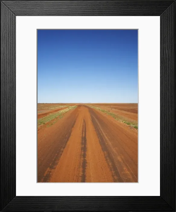 Framed Print : Outback Road, Sturt National Park, New South Wales, Australia