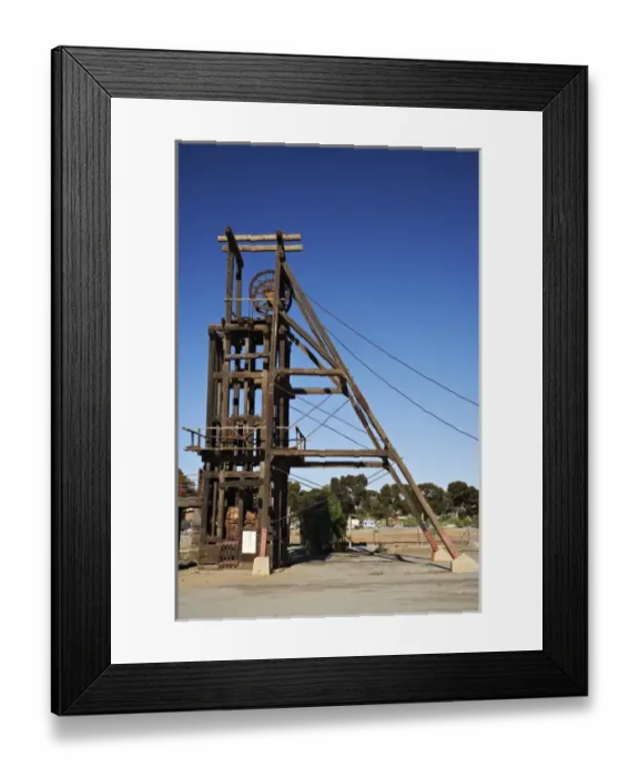 Framed Print : Kintore Headframe, Broken Hill, Outback, New South Wales, Australia Framed Print : Kintore Headframe, Broken Hill, Outback, New South Wales, Australia