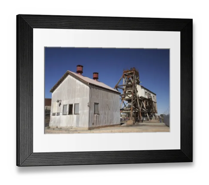 Framed Print : Historic Junction Mine, Broken Hill, Outback, New South Wales, Australia Framed Print : Historic Junction Mine, Broken Hill, Outback, New South Wales, Australia
